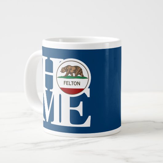 ZUHAUSE Felton 20oz Blue Jumbo-Tasse (Vorderseite Links)