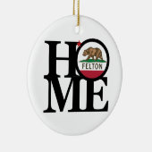 ZUHAUSE Felton CA Keramik Ornament (Rechts)
