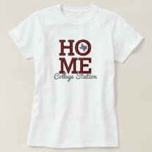 Zuhause - Fett Letters & Texas Shape Aggie Maroon