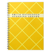 Zuhause-Finanzblatt für personalisierte Ausgabenge Notizblock (Vorderseite)