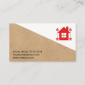 Zuhause-Fitness-Logo Visitenkarte (Rückseite)