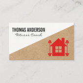 Zuhause-Fitness-Logo Visitenkarte (Vorderseite)