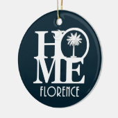 Zuhause Florence, South Carolina Keramik Ornament (Links)