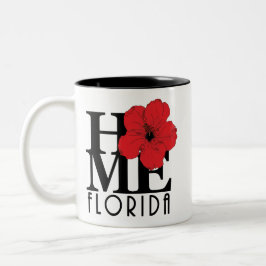 ZUHAUSE Florida 11oz Roter Hibiskus Zweifarbige Tasse