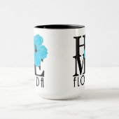 ZUHAUSE Florida Blue Hibiskus 15oz Tasse (Zentrum)