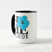 ZUHAUSE Florida Blue Hibiskus 15oz Tasse (Vorderseite Links)