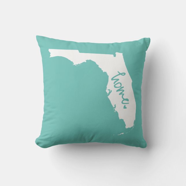 Zuhause-Florida-Gewohnheits-Farbe Kissen (Vorderseite)