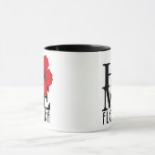 ZUHAUSE Florida Red Hibiskus 11oz Tasse (Zentrum)