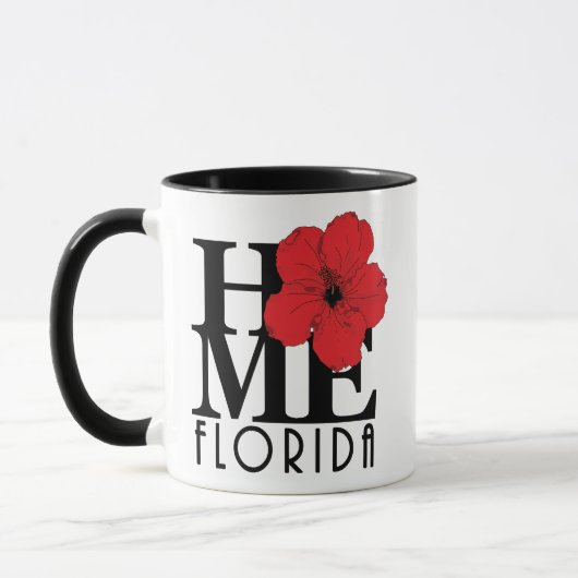 ZUHAUSE Florida Red Hibiskus 11oz Tasse (Links)