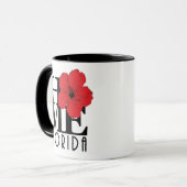 ZUHAUSE Florida Red Hibiskus 11oz Tasse (Vorderseite Links)
