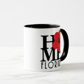 ZUHAUSE Florida Red Hibiskus 11oz Tasse (VorderseiteRechts)