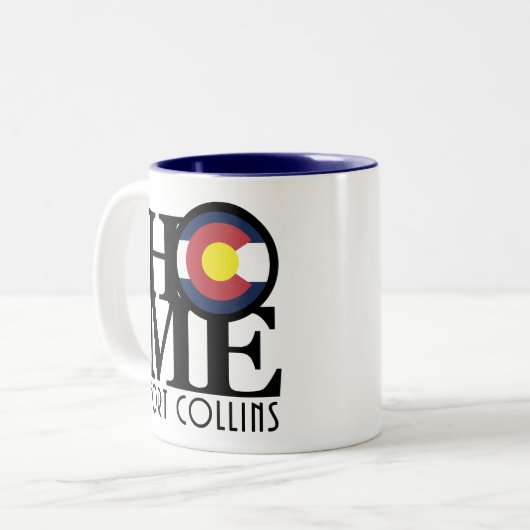 ZUHAUSE Fort Collins 11oz Zweifarbige Tasse (Vorderseite Links)