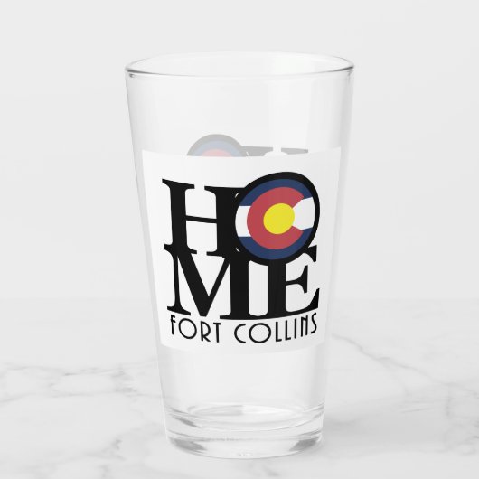 ZUHAUSE Fort Collins Colorado Glas (Rückseite)