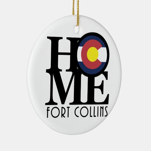 ZUHAUSE Fort Collins Keramik Ornament (Rechts)