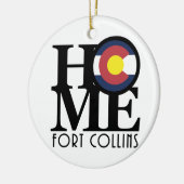 ZUHAUSE Fort Collins Keramik Ornament (Links)
