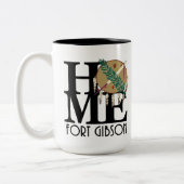 ZUHAUSE Fort Gibson Oklahoma 15oz Zweifarbige Tasse (Links)
