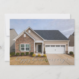 Zuhause Foto First Happy Housiversary Realtor Card Karte