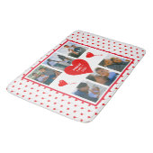 Zuhause Foto Personalisiert Collage Familie Valent Badematte (Schrägansicht)