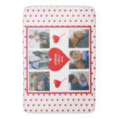 Zuhause Foto Personalisiert Collage Familie Valent Badematte (Vorderseite Vertikal)