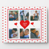 Zuhause Foto Personalisiert Collage Familie Valent Fotoplatte (Vorderseite)