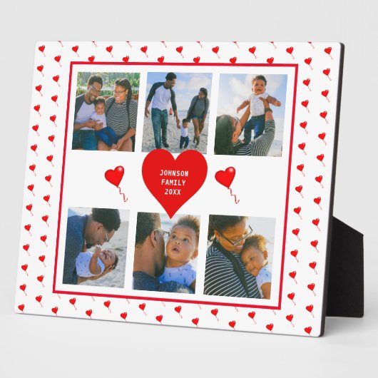 Zuhause Foto Personalisiert Collage Familie Valent Fotoplatte (Seite)