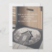 Zuhause Foto, Template Housewarming Party Einladun (Rückseite)