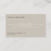 Zuhause-Foto Visitenkarte (Rückseite)