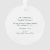 Zuhause Fotos Erster Weihnachtsfeiertag Ornament (Rückseite)