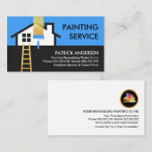 Zuhause-Frame-Gebäude-Maldienst Visitenkarte (Vorne/Hinten)