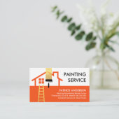 Zuhause Frame Gebäude Pinselstrich Visitenkarte (Stehend Vorderseite)