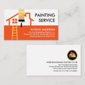 Zuhause Frame Gebäude Pinselstrich Visitenkarte (Vorne/Hinten)