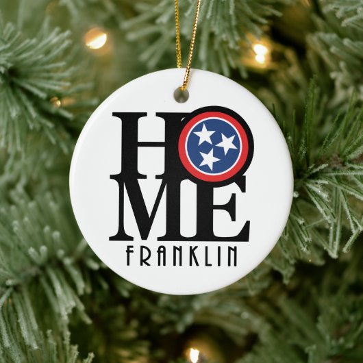 ZUHAUSE Franklin Tennessee Keramik Ornament (Baum)