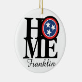 ZUHAUSE Franklin Tennessee Keramik Ornament (Rechts)