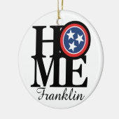 ZUHAUSE Franklin Tennessee Keramik Ornament (Links)