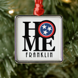 ZUHAUSE Franklin Tennessee Ornament Aus Metall