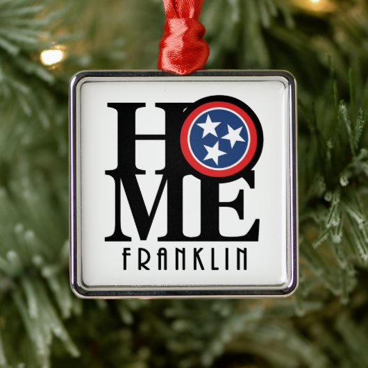 ZUHAUSE Franklin Tennessee Ornament Aus Metall (Baum)