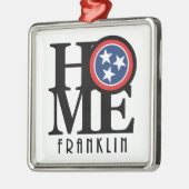 ZUHAUSE Franklin Tennessee Ornament Aus Metall (Links)