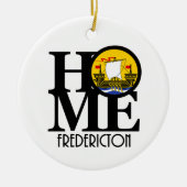 ZUHAUSE Fredericton New Brunswick Keramik Ornament (Vorne)