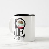 ZUHAUSE Freedom California 11oz Zweifarbige Tasse (Vorderseite Links)