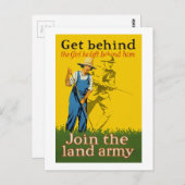 Zuhause Front schließt sich der Großen Armee WWI-P Postkarte (Vorne/Hinten)