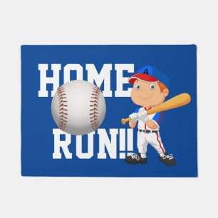 Zuhause führt Baseball Doormat aus Fußmatte
