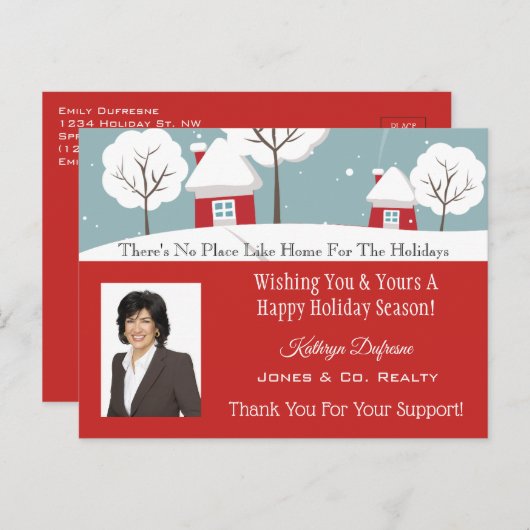 Zuhause für das Urlaubsgeschäft Postkarte (Vorne/Hinten)