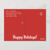 Zuhause für das Urlaubsgeschäft Postkarte (Rückseite)