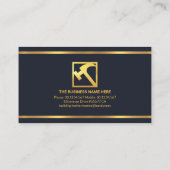 Zuhause für den Bau von beruflichen Goldlinien Visitenkarte (Rückseite)