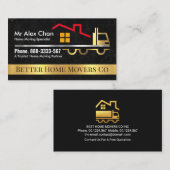 Zuhause für den Goldrausch Visitenkarte (Vorne/Hinten)