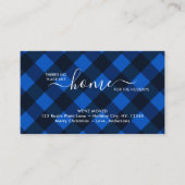 Zuhause für den Urlaub Blue Buffalo Karierte Beweg Begleitkarte (Vorderseite)