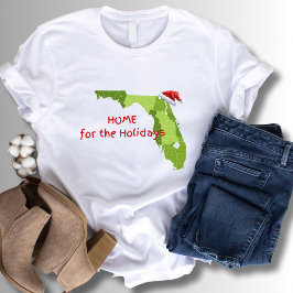Zuhause für den Urlaub in Florida zu Weihnachten T-Shirt