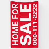 Zuhause für den Verkauf von echtem Anwesen Banner (Vertikal)
