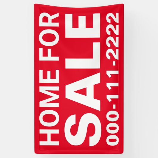 Zuhause für den Verkauf von echtem Anwesen Banner (Vertikal)