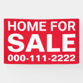 Zuhause für den Verkauf von echtem Anwesen Banner (Horizontal)